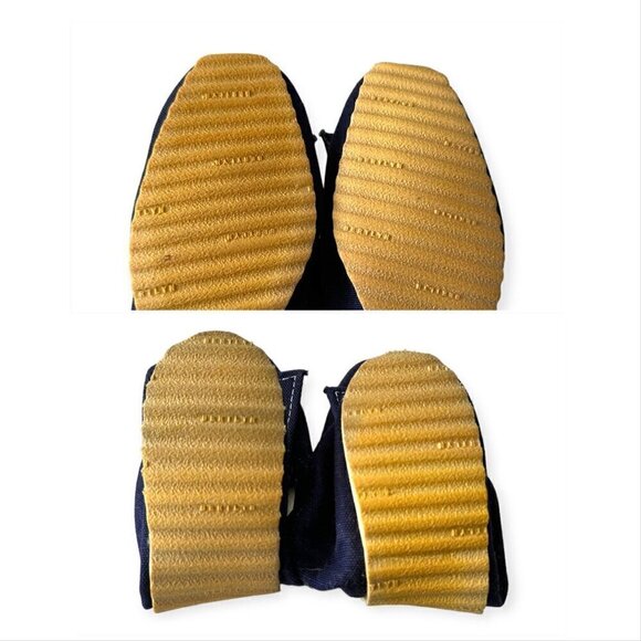 Vintage 60s Bertlyn New York, Foldable Flats, Size Medium 6-6.5, Navy Canvas - Picture 10 of 12